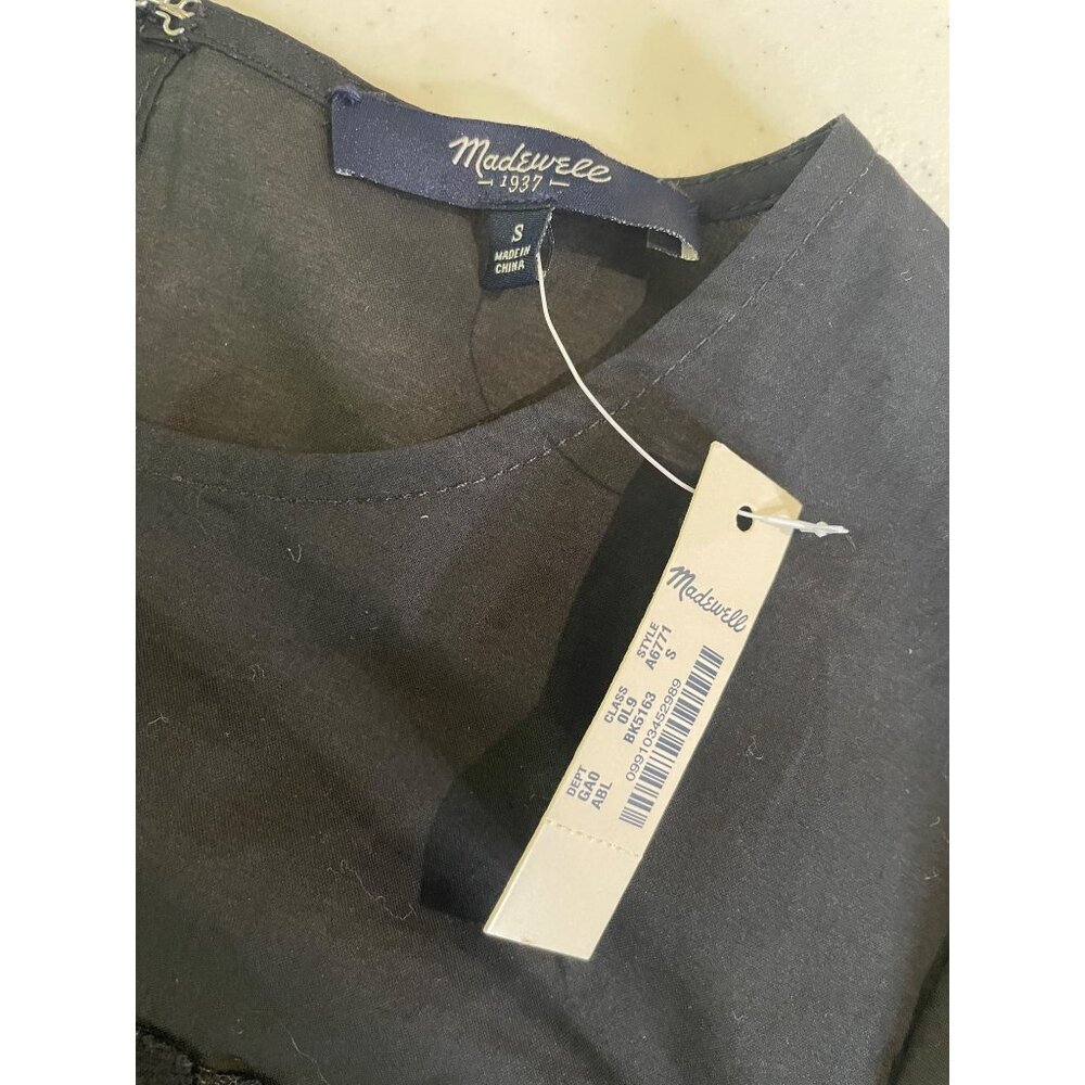 Madewell Womens Eyelet Top Size S Sheer Romantic Dainty Capsule Parisian Sleek - Picture 5 of 12